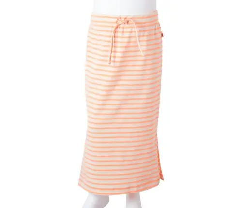 Bērnu Svārki Ar Svītrām, Fluorescējoši Oranži, 92