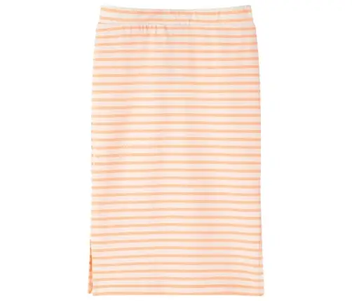 Bērnu Svārki Ar Svītrām, Fluorescējoši Oranži, 140