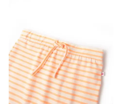 Bērnu Svārki Ar Svītrām, Fluorescējoši Oranži, 140