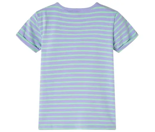 Vaikiški Marškinėliai, Ryškiai Mėtinės Spalvos, Dryžuoti, 116 Dydžio