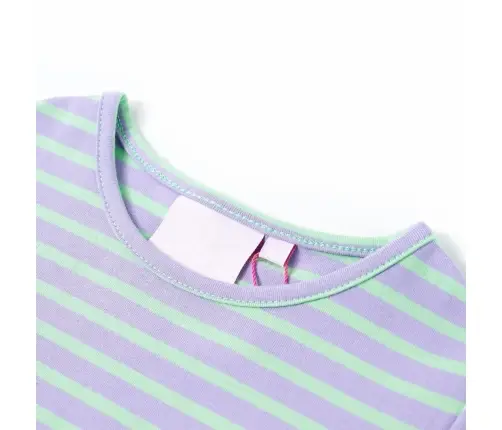 Vaikiški Marškinėliai, Ryškiai Mėtinės Spalvos, Dryžuoti, 116 Dydžio