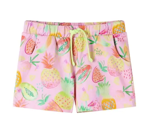 Bērnu Šorti Ar Aukliņu, Gaiši Rozā, 128