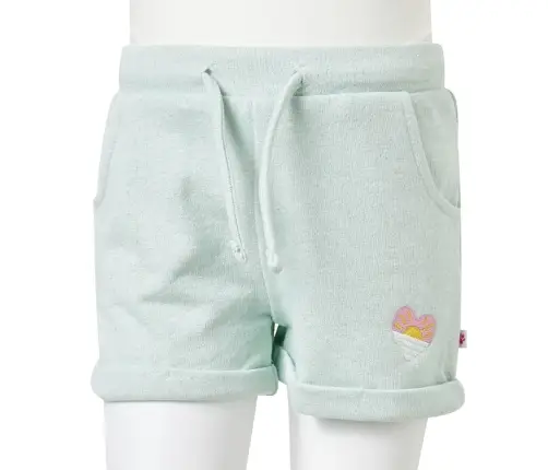 Vaikiški Šortai Su Sutraukiama Juostele, Mėtinės Mišinys, 92 Dydžio