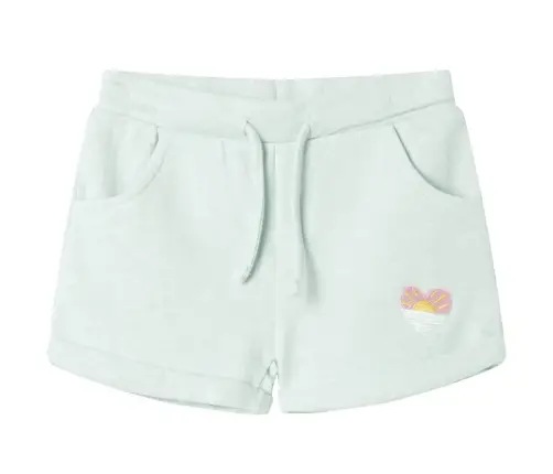 Laste Lühikesed Püksid Pingutusnööriga, Hele Mündiroheline, 116