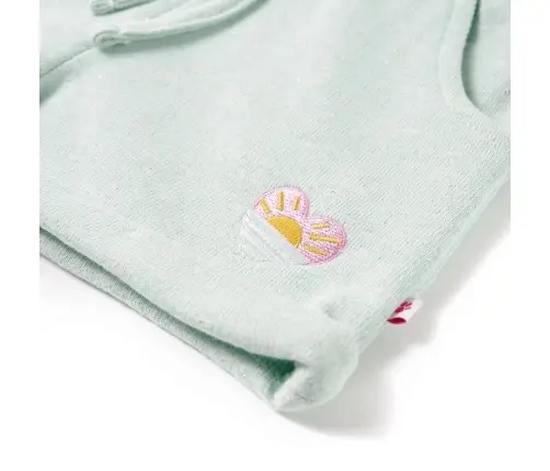 Laste Lühikesed Püksid Pingutusnööriga, Hele Mündiroheline, 116