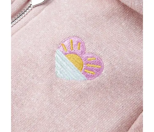 Vaikiškas Sportinis Megztinis Su Gobtuvu Ir Užtrauktuku, Rožinis