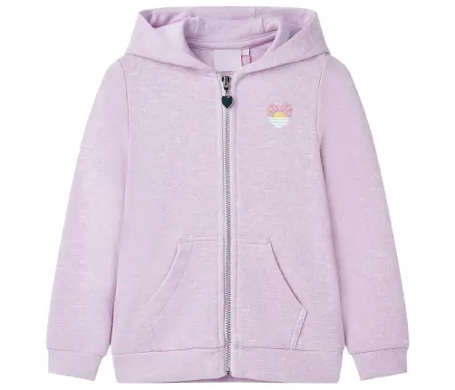Bērnu Jaka Ar Kapuci Un Rāvējslēdzēju, Violeta, 92