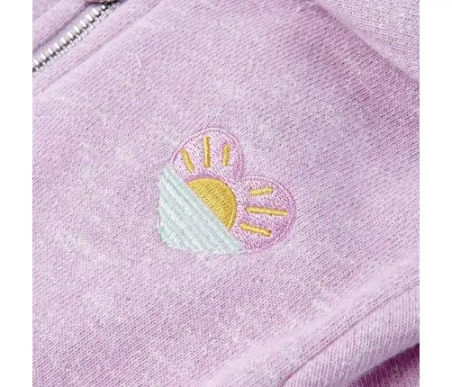 Bērnu Jaka Ar Kapuci Un Rāvējslēdzēju, Violeta, 92