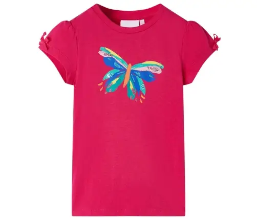 Bērnu T-Krekls, Koši Rozā, 92