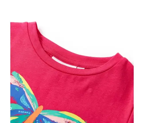 Bērnu T-Krekls, Koši Rozā, 92