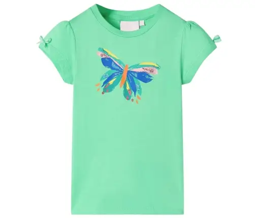 Bērnu T-Krekls, Koši Zaļš, 92