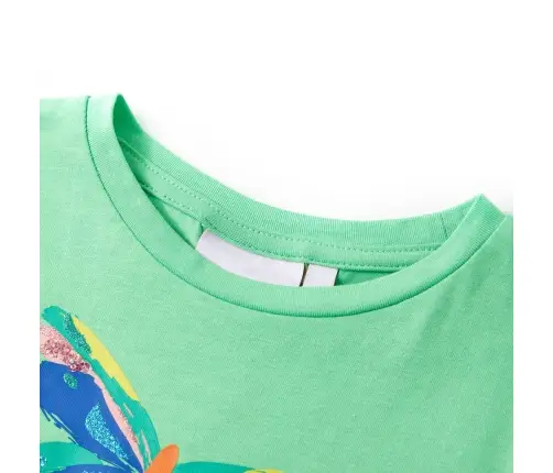 Bērnu T-Krekls, Koši Zaļš, 92