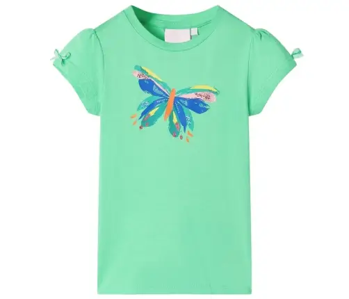 Bērnu T-Krekls, Koši Zaļš, 116