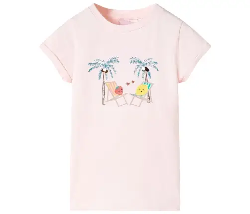 Laste T-Särk, Pehme Roosa, 104