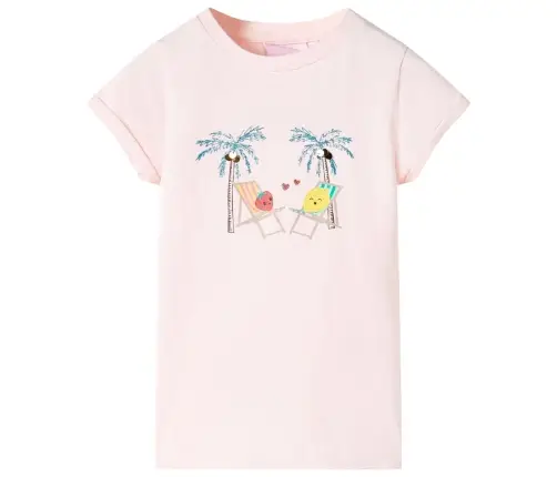 Bērnu T-Krekls, Maigi Rozā, 128