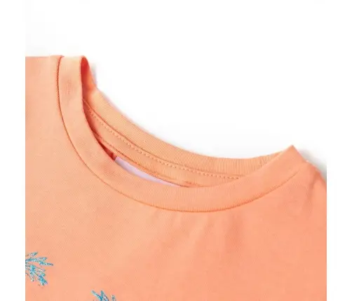 Vaikiški Marškinėliai, Persikinės Spalvos, 116 Dydžio
