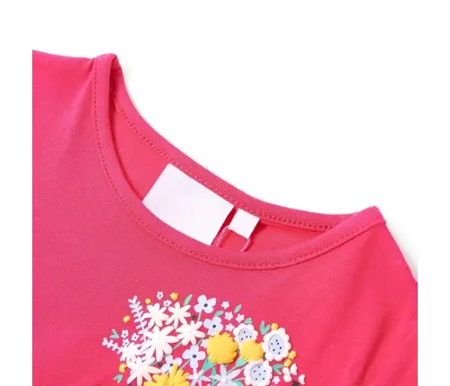 Bērnu T-Krekls, Koši Rozā, 140