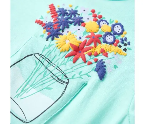 Bērnu T-Krekls, Gaiša Piparmētru, 116