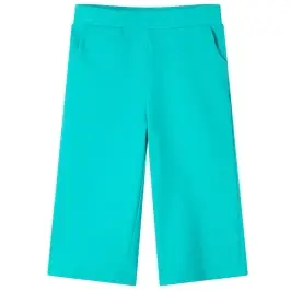 Vaikiškos Kelnės Plačiomis Klešnėmis, Mėtinės Spalvos, 116 Dydžio