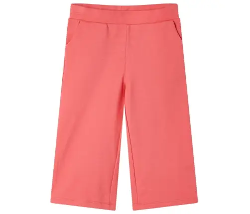 Laste Püksid, Laiade Säärtega, Korallpunane, 104