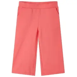 Laste Püksid, Laiade Säärtega, Korallpunane, 116