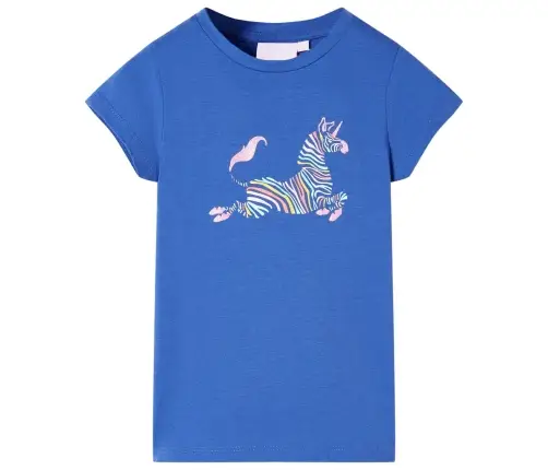 Bērnu T-Krekls, Koši Zils, 128