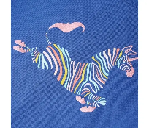 Bērnu T-Krekls, Koši Zils, 128