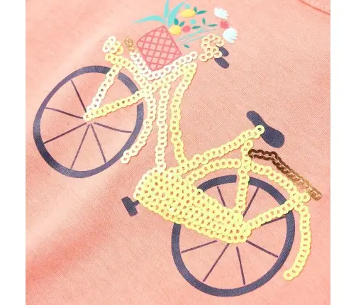 Bērnu T-Krekls, Neona Oranžs, 92