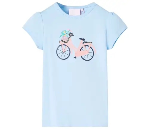 Bērnu T-Krekls, Gaiši Zils, 128