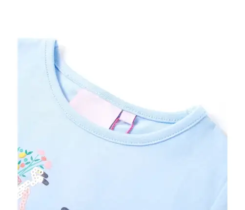 Bērnu T-Krekls, Gaiši Zils, 128