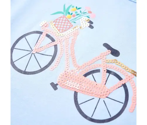 Bērnu T-Krekls, Gaiši Zils, 128