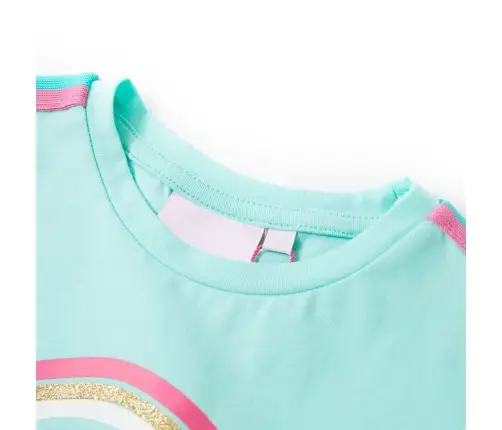 Bērnu T-Krekls, Gaiša Piparmētru, 140