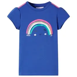 Bērnu T-Krekls, Koši Zils, 92