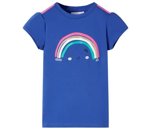 Bērnu T-Krekls, Koši Zils, 128
