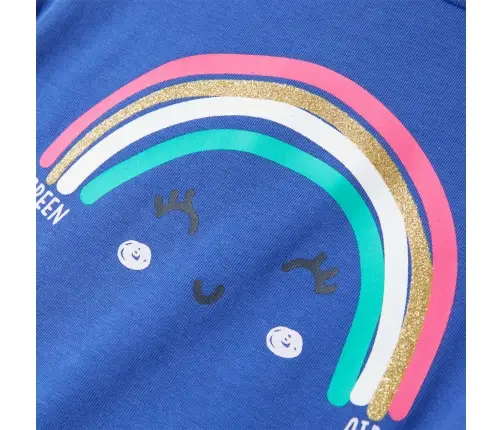 Bērnu T-Krekls, Koši Zils, 128