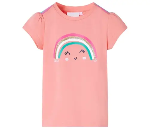 Bērnu T-Krekls, Gaiša Koraļļu, 104