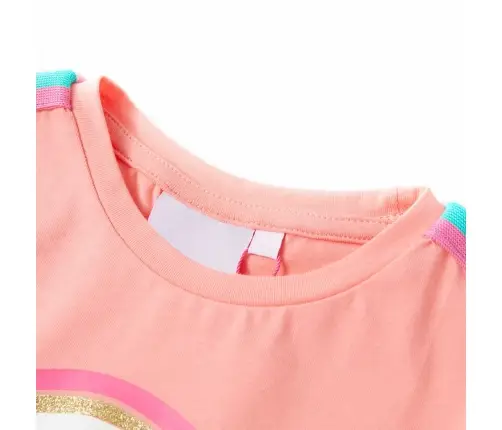 Laste T-Särk, Helekorallpunane, 116