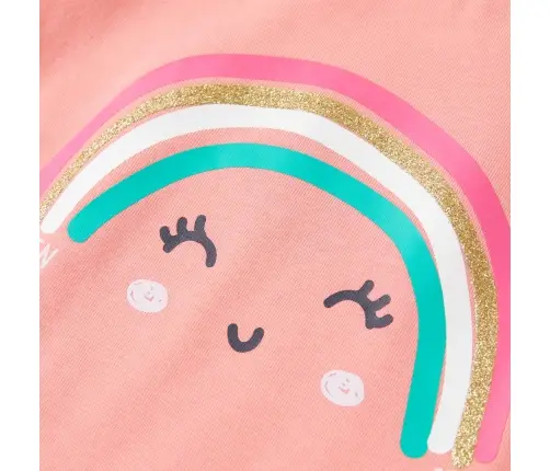 Laste T-Särk, Helekorallpunane, 116