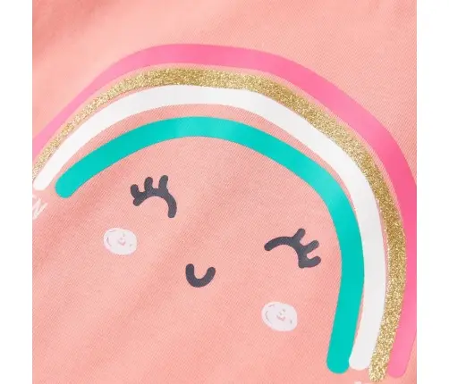 Bērnu T-Krekls, Gaiša Koraļļu, 128