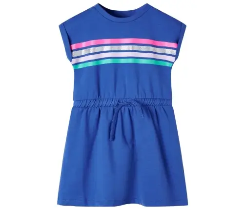 Bērnu Kleita Ar Aukliņu, Koši Zila, 140