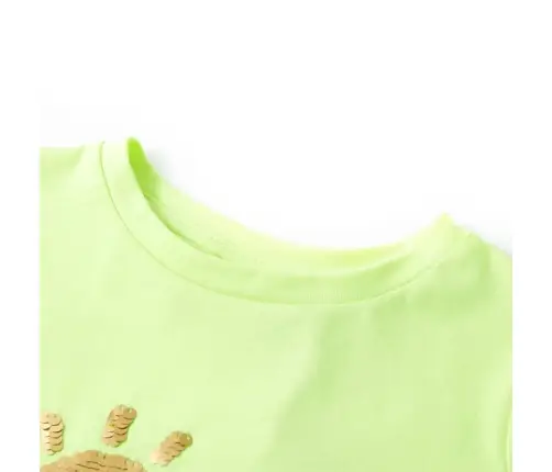 Laste T-Särk, Neoonkollane, 128