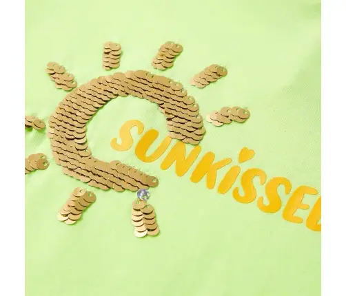 Laste T-Särk, Neoonkollane, 128