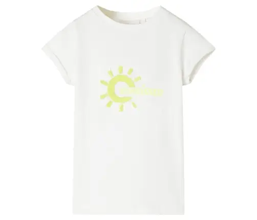 Vaikiški Marškinėliai, Ekru Spalvos, 104 Dydžio