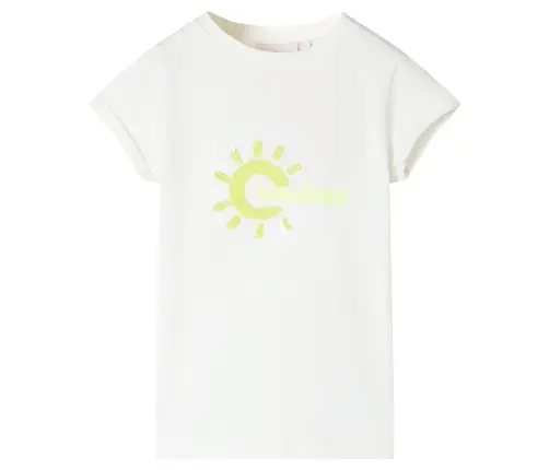 Bērnu T-Krekls, Krēmīgi Iedzeltens, 128