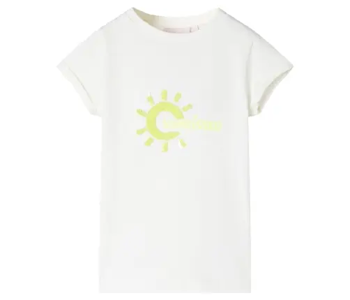 Bērnu T-Krekls, Krēmīgi Iedzeltens, 140