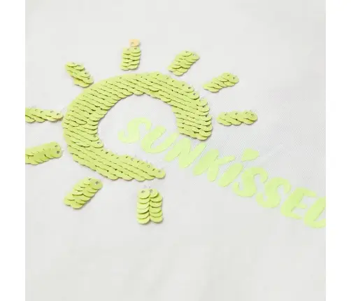 Bērnu T-Krekls, Krēmīgi Iedzeltens, 140