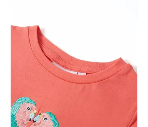 Bērnu T-Krekls, Koraļļu Krāsā, 140