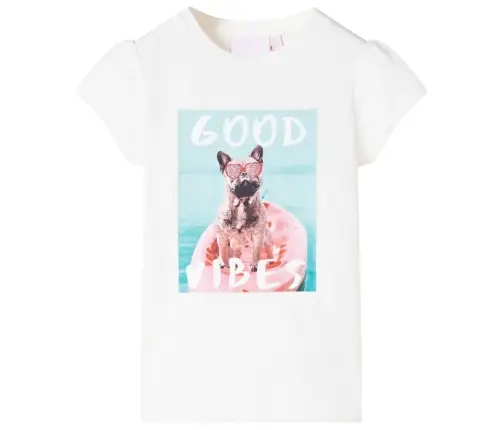 Bērnu T-Krekls, Krēmīgi Iedzeltens, 104