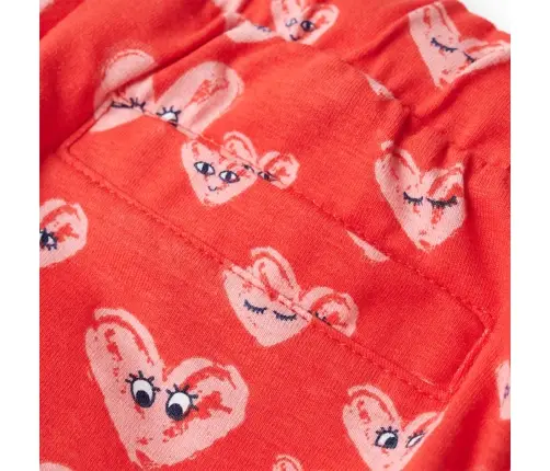 Laste Lühikesed Püksid Pingutusnööriga, Punane , 116