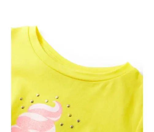 Vaikiški Marškinėliai, Geltonos Spalvos, 116 Dydžio
